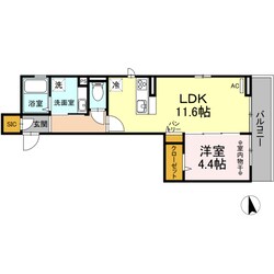 連坊駅 徒歩15分 2階の物件間取画像